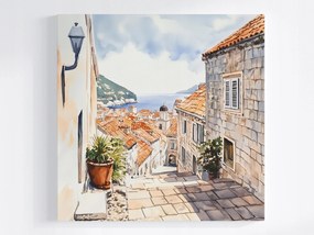 Vászonkép Canvas Óváros Dubrovnik Horvátország Adria 80x80