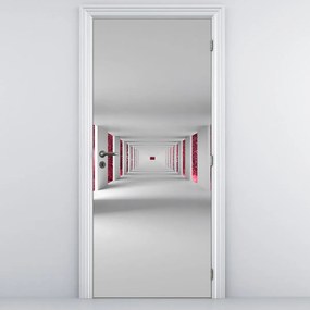 Fotótapéta ajtóra - Piros ég az alagút végén (95x205cm)