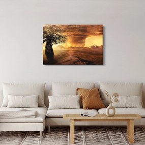 Narancssárga felhők képe (90x60 cm)