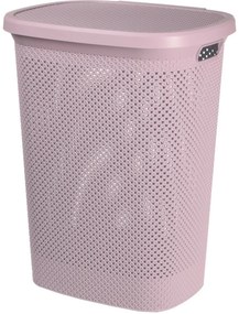 Szennyeskosár, 60 L, rózsaszín