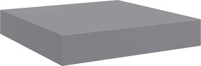 vidaXL szürke MDF lebegő fali polc 23 x 23,5 x 3,8 cm