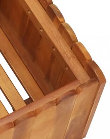 tömör akácfa kerti magaságyás 50 x 30 x 25 cm