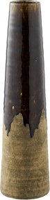 Barna kerámia magas váza (magasság 48 cm) – House Nordic