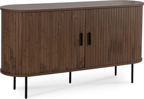 Komoda TRISH 140 cm Dwudrzwiowa Rozsuwana Orzech