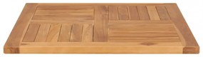 tömör tíkfa asztallap 70 x 70 x 2,5 cm