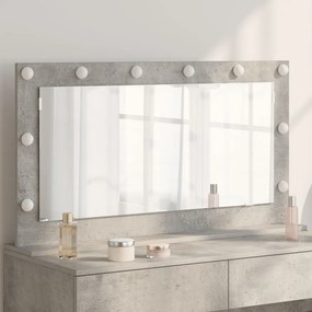pipere tükör Beton szürke 100 x 55 x 18 cm Tükör Pipere tükör