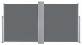 antracitszürke behúzható oldalsó napellenző 100 x 600 cm