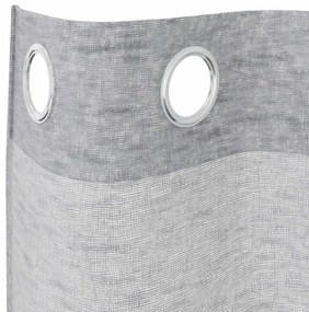 Függönyök függönyökkel 2 pcs Sötétszürke Poliészter