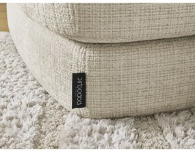 Bézs zsenília sarokkanapé (bal oldali-heverő résszel) Leonore – Bobochic Paris