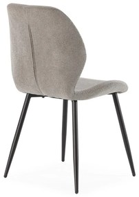 Világosszürke kárpitozott étkezőszék szett 4 db-os Ansu – Marckeric