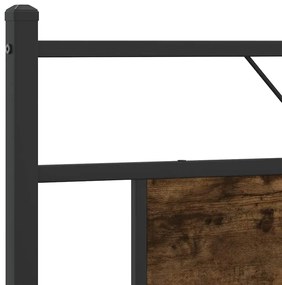 füstös tölgy színű szerelt fa és acél fejtámla 160 cm