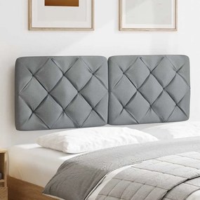világosszürke szövet fejtámla párna 120 cm