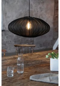 Markslöjd 108793 - Csillár zsinóron FORENCE 1xE27/40W/230V átm. 60 cm fekete