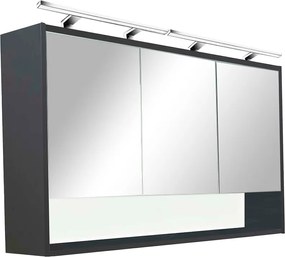Luna 120 felső tükrös szekrény, antracit