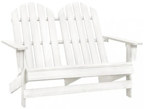 kétszemélyes tömör fehér fenyőfa kerti adirondack szék