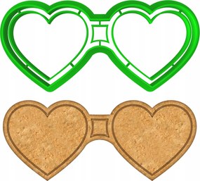 MĂ©zeskalĂĄcs lyukasztĂł szĂv "RĂłzsaszĂn" szemĂŒveg 10cm