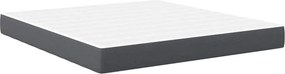 vidaXL Ágy Matrac matracmal Szürke 180 x 200 cm szövet