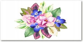 Fotótapéta üveg falra Virágcsokor 140x70