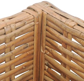 természetes rattan sarokkanapé párnával