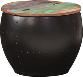 vidaXL tömör újrahasznosított fa dohányzóasztal 53 x 43 cm
