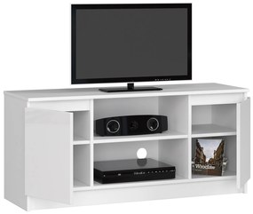 TV asztal Darian (magasfényű fehér). Akció -16%. 1068714