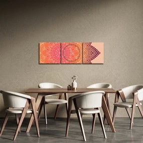 Kép - mandala art (órával) (90x30 cm)