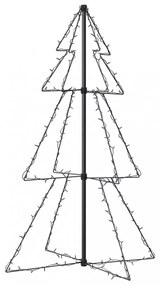 vidaXL 160 LED-es beltéri/kültéri kúp alakú karácsonyfa 78 x 120 cm