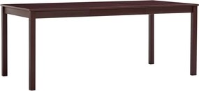 vidaXL sötétbarna fenyőfa étkezőasztal 180 x 90 x 73 cm