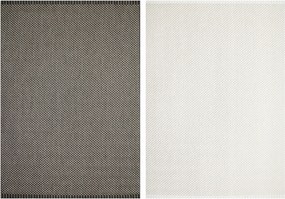 Kétoldalas Kültéri Antracit Szőnyeg Teraszra Erkélyre Brussels 200x290 cm