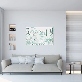 Kép - rét vektor (90x60 cm)