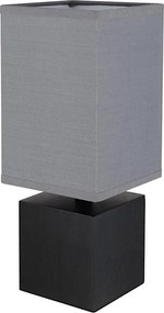 Globo 21628ALU - Asztali lámpa VALENTINO 1xE27/7W/230V fekete/antracit