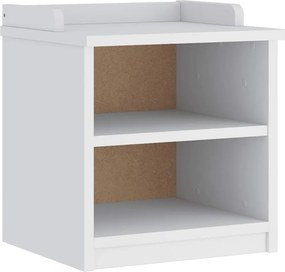 vidaXL SANDNES fehér tömör fenyőfa előszobapad 45x40x50 cm