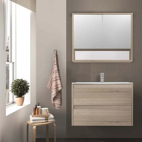 Porto 80 komplett fürdőszoba bútor sonoma tölgy színben