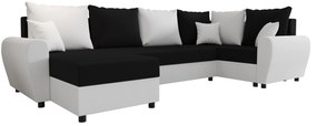 U alakú sarokkanapé Fleur Long (fehér + fekete) (J). 1057083