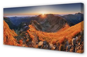 Canvas képek Mountain naplemente 100x50 cm