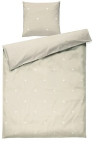 Bézs egyszemélyes pamut-perkál ágyneműhuzat 140x200 cm Christmas Fable – JUNA