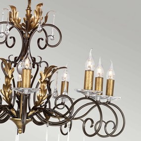 Elstead Lighting AMARILLI AML10-BRONZE Csillár 10x60W/E14