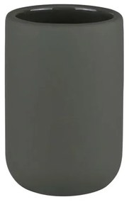 Sötétzöld kerámia fogkefetartó pohár Lotus Play – Mette Ditmer Denmark