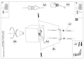 Brilagi -  LED Spotlámpa MURO 1xGU10/7W/230V beton