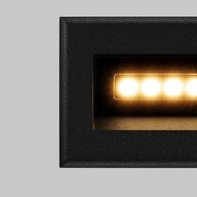 Maytoni O045SL-L3B3K-LED kültéri beépített lámpa BOSCA LED/3W/230V IP65 fekete