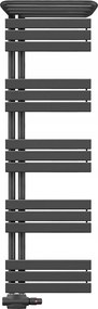 Fürdőszobai radiátor dekoratív létra 1510x500 antracit Duoplex, polc
