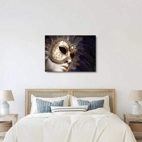 Egy maszkkal ellátott szobor képe (70x50 cm)