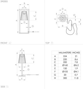 Eglo 390005 - Asztali lámpa BOGOTA 1xE27/40W/230V fekete