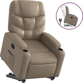 vidaXL cappuccino műbőr dönthető állófotel