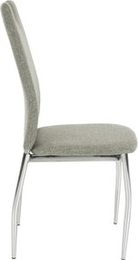 Étkezőszék, bézs melír/króm, OLIVA NEW