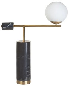 Fekete és aranyszínű asztali lámpa HONDO Beliani
