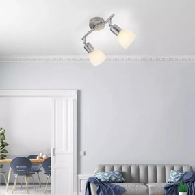 JUST LIGHT. 11952-55 - KARO spotlámpa 2xE14/40W/230V matt króm