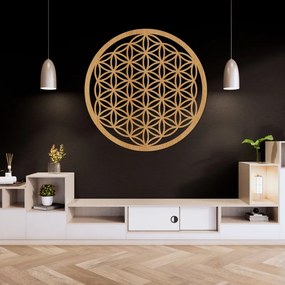 Fából készült mandala a falon Életvirág - PERTON