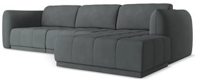Sötétszürke sarokkanapé (jobb oldali) Hoku – Makamii