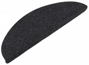 15 db antracitszürke öntapadó lépcsőszőnyeg 65x22,5x3,5 cm